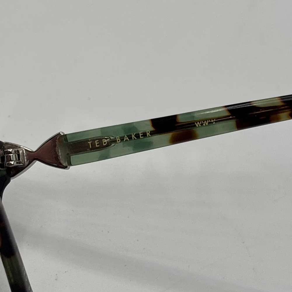 Ted Baker B711 GRN 52-15-140 Green Tortoise Full Rim Eyeglasses Frame w/case